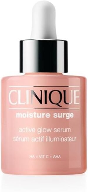 Clinique Moisture Surge Active Glow Serum with Lactic Acid, Hyaluronic Acid + Vitamin C | Hydrating, Lightweight + Oil Free