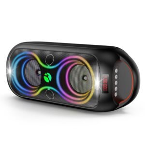 Portable Bluetooth Speaker with LED Lights