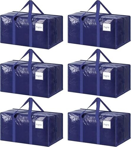 6 Pack Heavy Duty Moving Bags – Blue