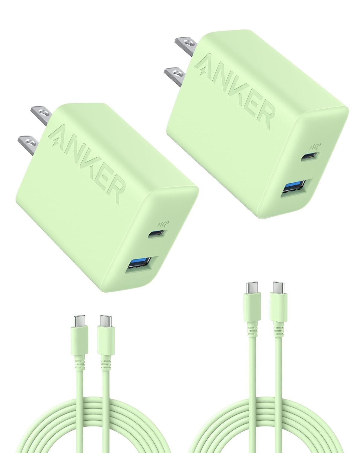 Anker 20W Fast Charger 2-Pack for iPhone