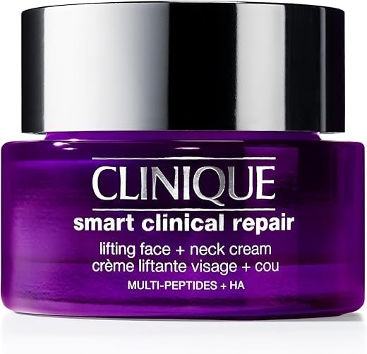Clinique Smart Clinical Repair Lifting Face + Neck Cream with Peptides and Hyaluronic Acid – 1.7 oz