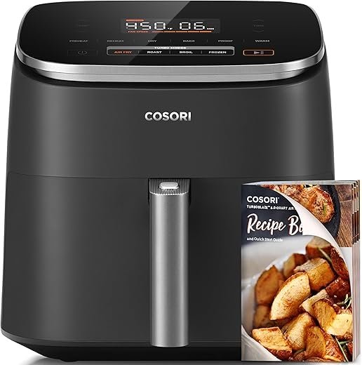 COSORI TurboBlaze 6-Quart 9-in-1 Air Fryer with Fast Turbo Mode and Precise Heat Control