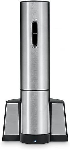 Cuisinart CWO-25 Electric Wine Opener in Stainless Steel with Rechargeable Base