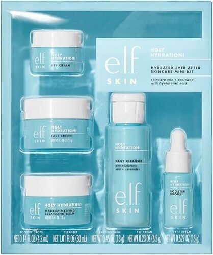 e.l.f. SKIN Hydrated Ever After Mini Skincare Kit – Travel-Size Hydration Essentials