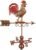 Bantam Red Rooster Weathervane with Roof Mount
