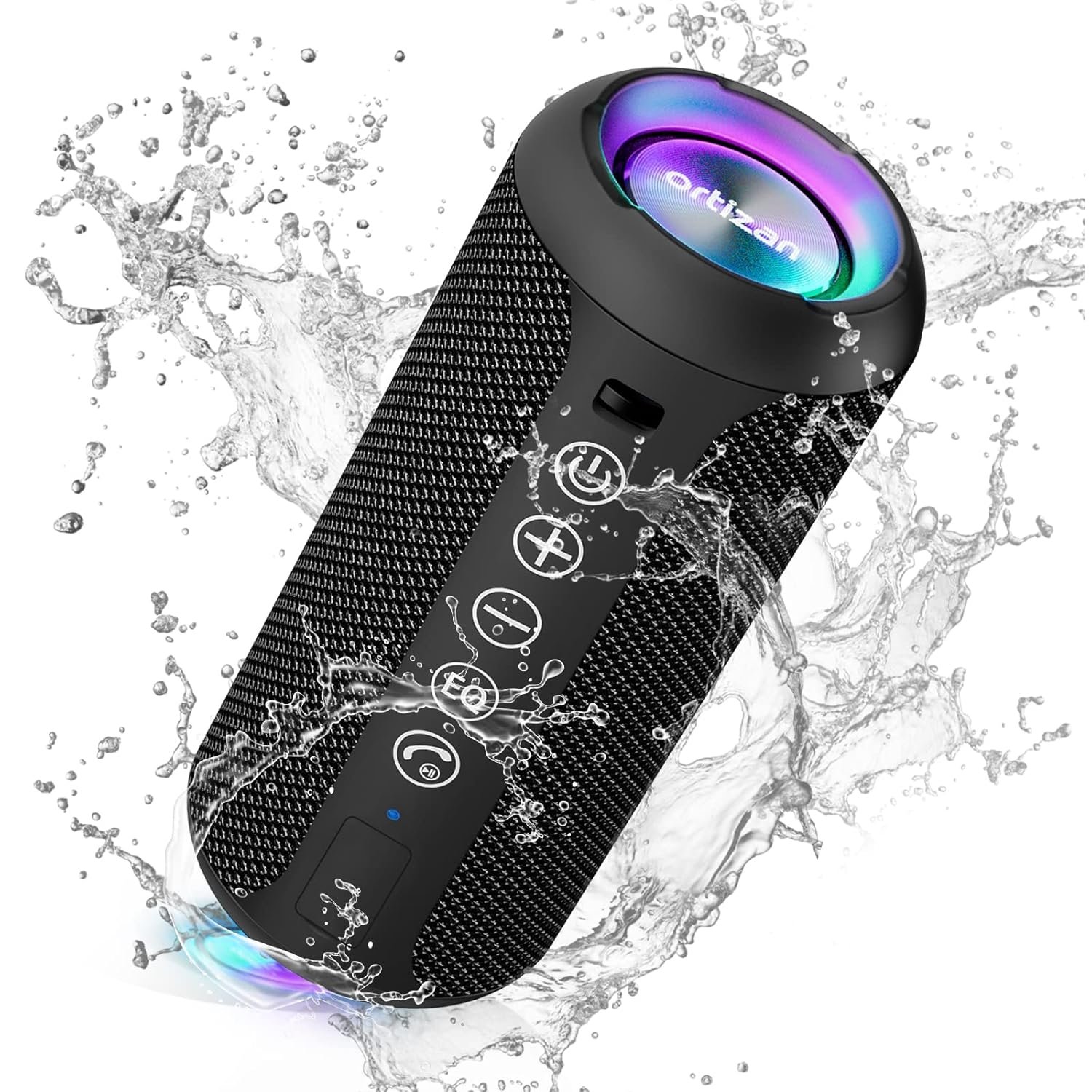 Ortizan IPX7 Waterproof Bluetooth Speaker with 30H Playtime