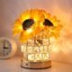 Sunflower Cordless Touch Lamp with Rechargeable Battery and Dimmable Light
