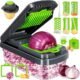 12-in-1 Vegetable Chopper and Slicer Set with Storage Container